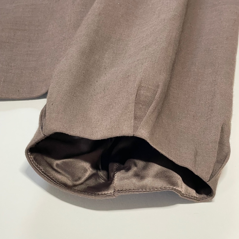 NWT Elie Tahari Neutral Crop Linen Jacket - Picture 6 of 9